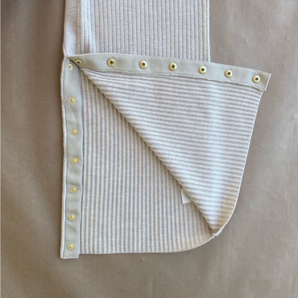 Alice + Olivia Cream Midi Dress with Gold Accents - Picture 10 of 16